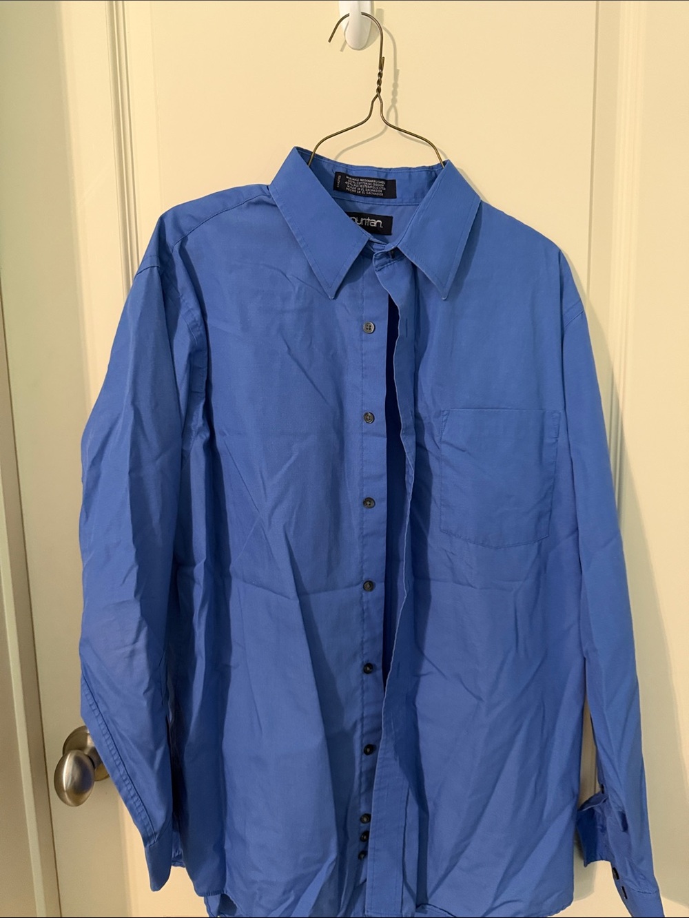 Men's Button-Up Shirt in Blue